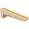 Ekena Millwork 5"W x 30"D x 10"H Thin Rockford Rough Cedar Woodgrain TimberThane Corbel, Primed Tan CORUR05X30X10ROCRCPR - alternate 2